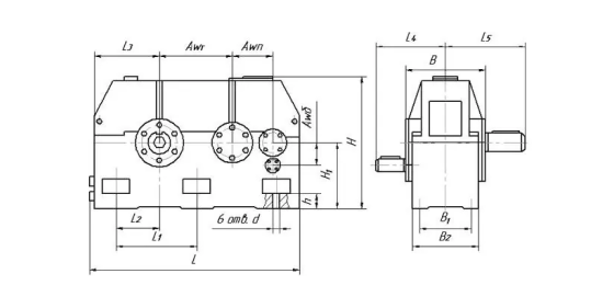 Редуктор Ц3У-315НМ (355М, 400Н)